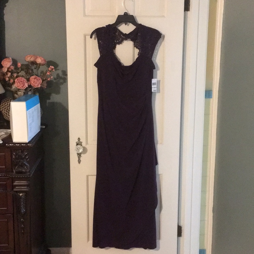 Plum formal gown